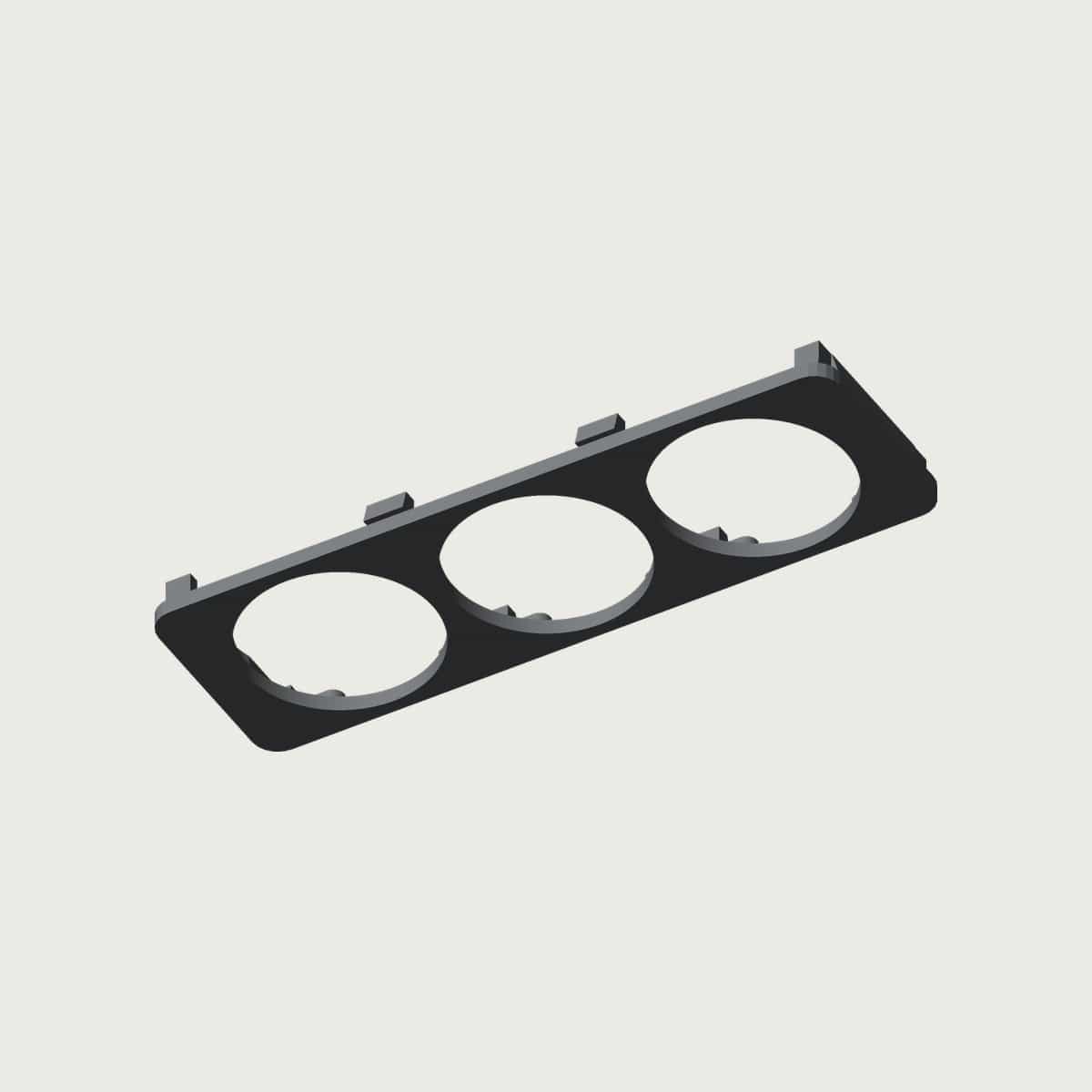 BMW E30 Radio Delete 52mm Gauge Panel, image 4 of 5