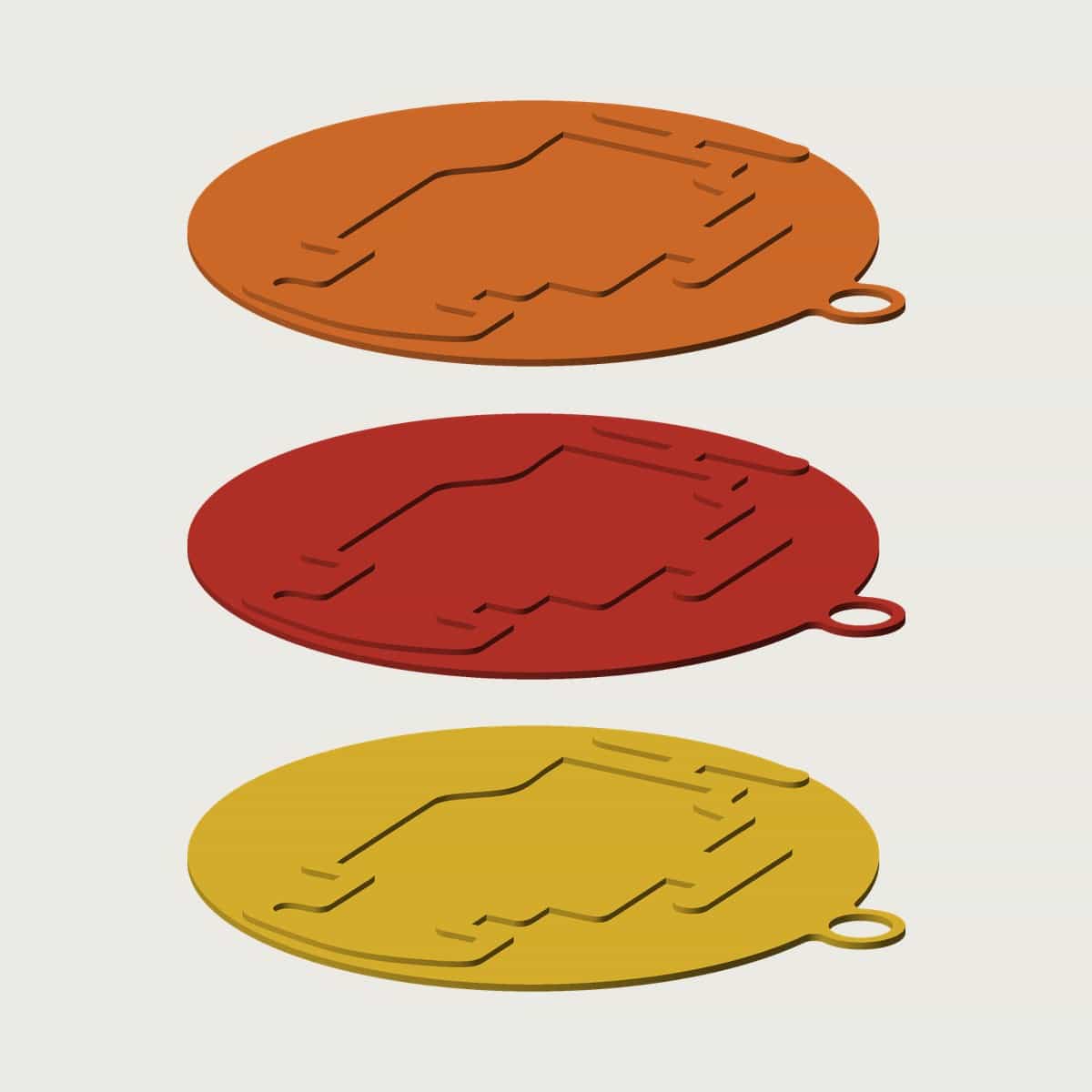 Car Warning Light Christmas Ornaments, image 5 of 6