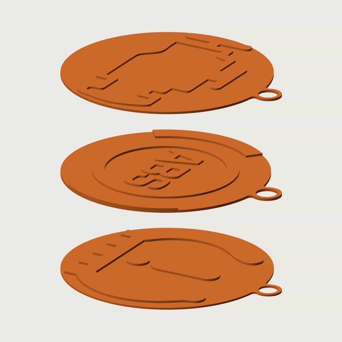 Car Warning Light Christmas Ornaments, image 6 of 6