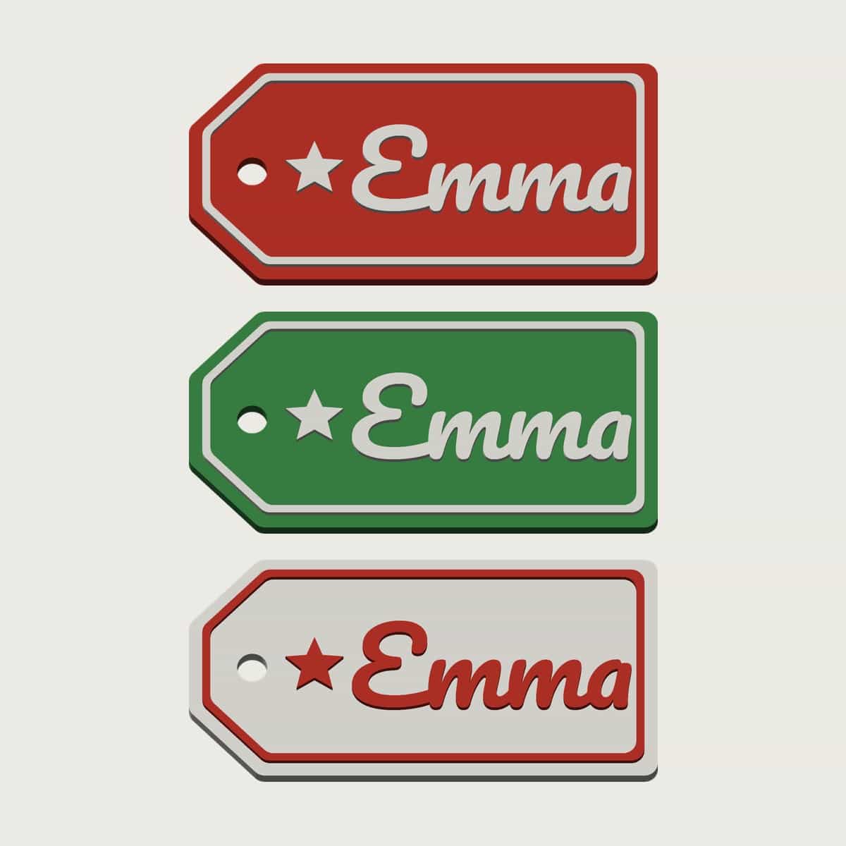 Personalised Christmas Gift Tag, image 6 of 7