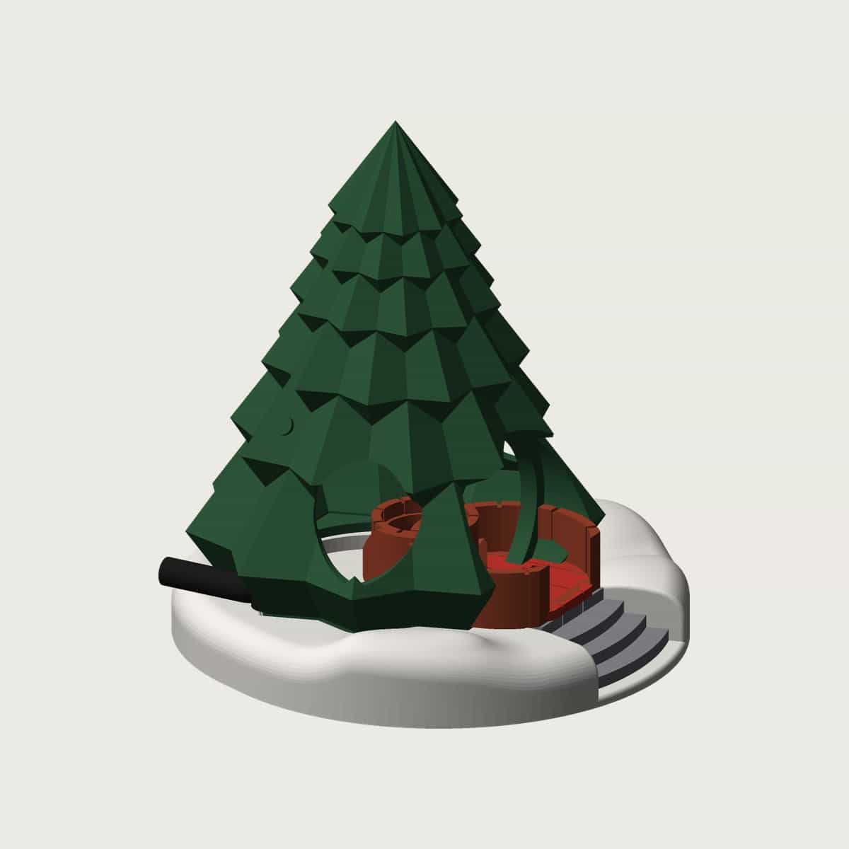Christmas Tree Fairy House