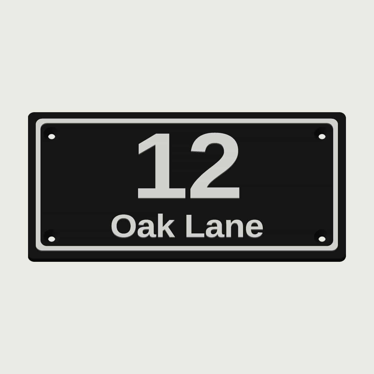 Personalised House Number Sign, image 1 of 7