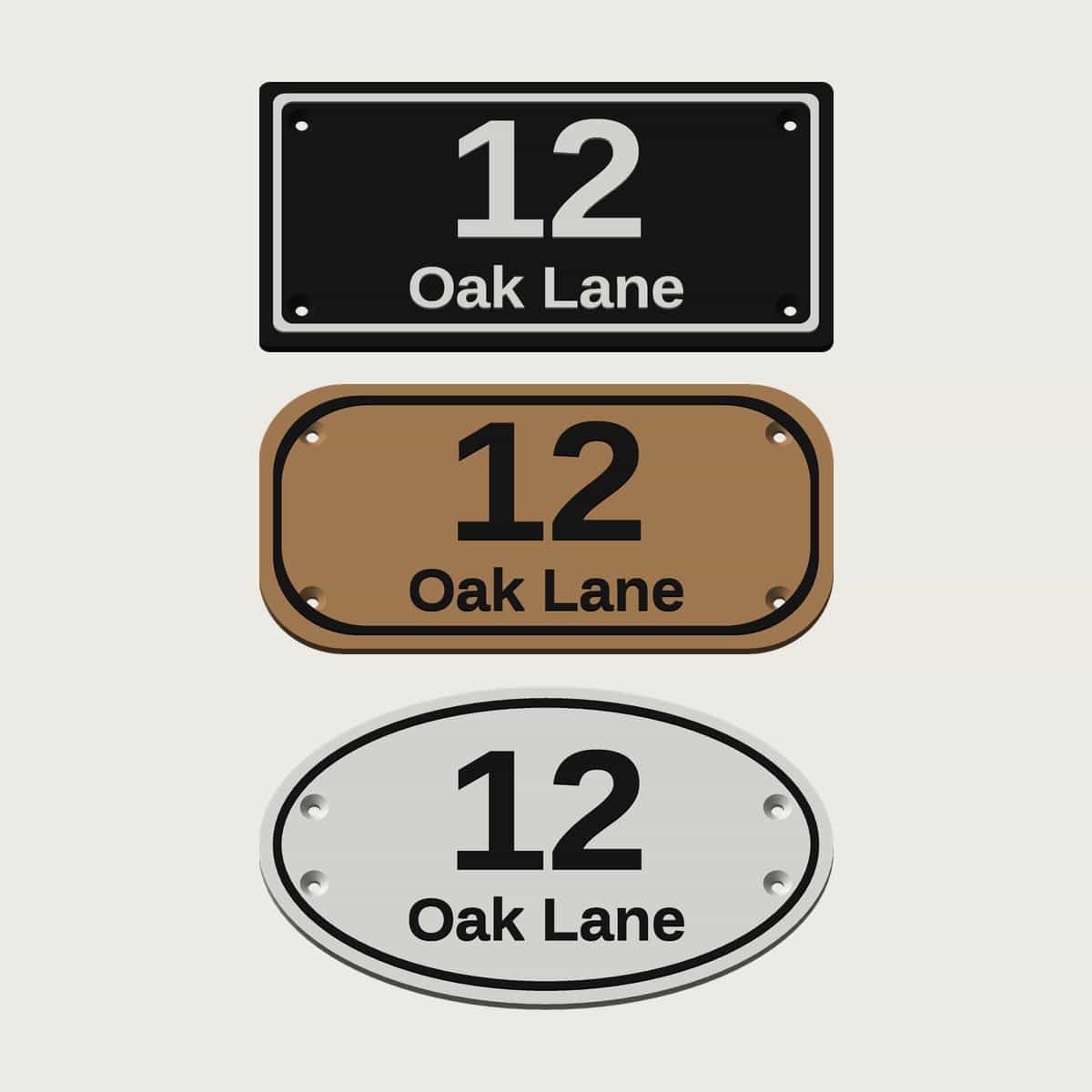 Personalised House Number Sign, image 7 of 7