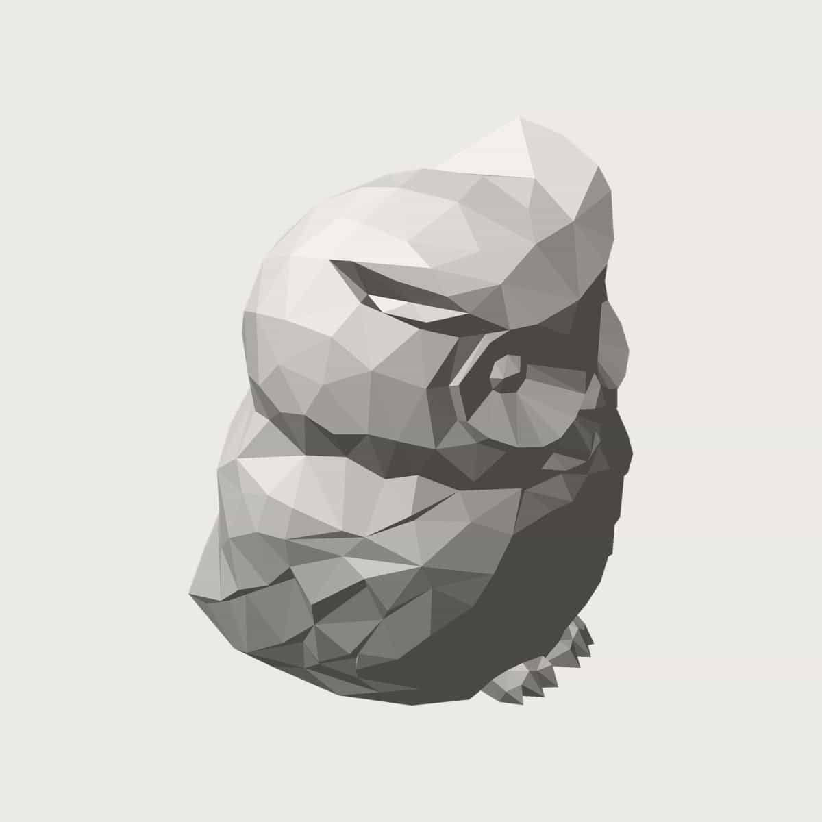 Low Poly Owl Lamp, image 2 of 5
