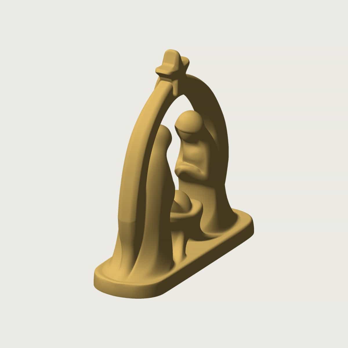 Minimalist Nativity Scene