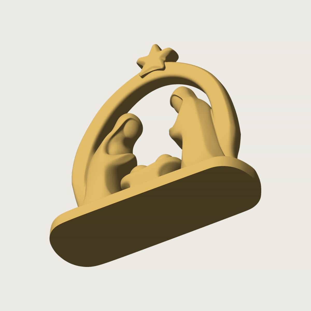Minimalist Nativity Scene, image 4 of 5