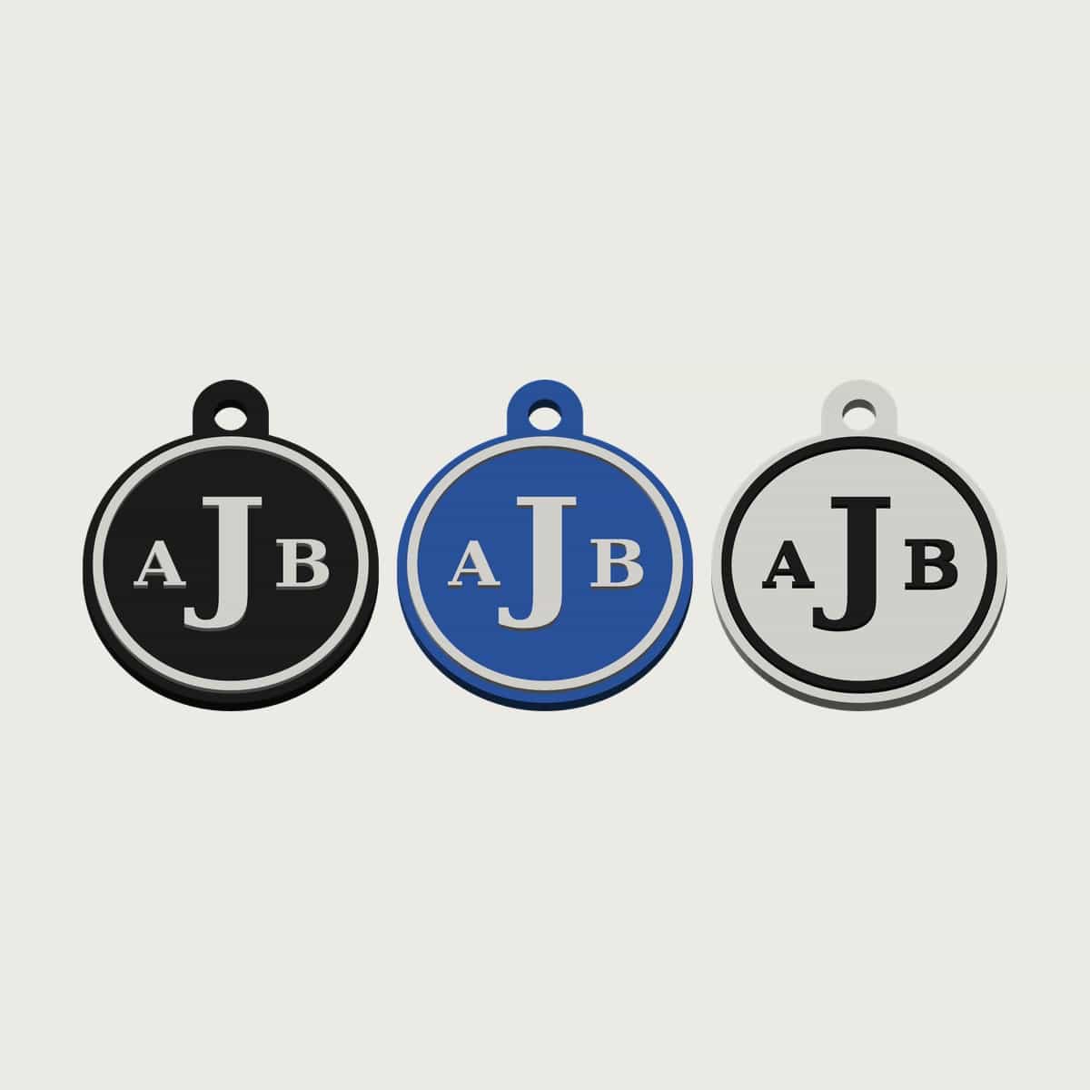Personalised Monogram Keyring, image 6 of 6