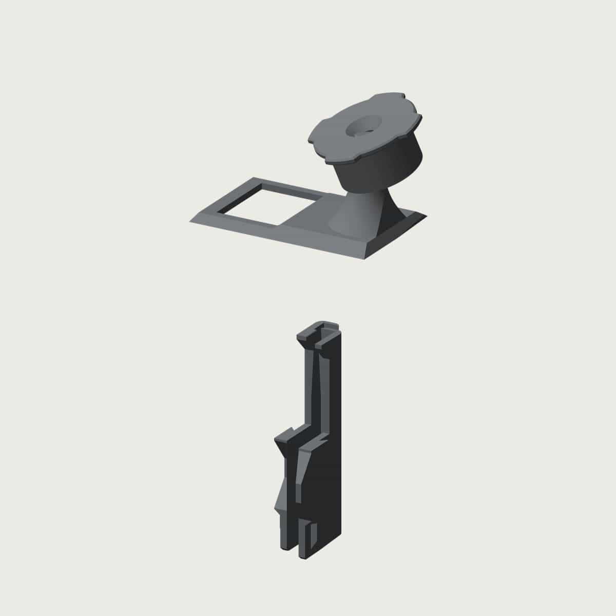 VW Golf Mk7 Hazard Switch Phone Mount, image 6 of 6