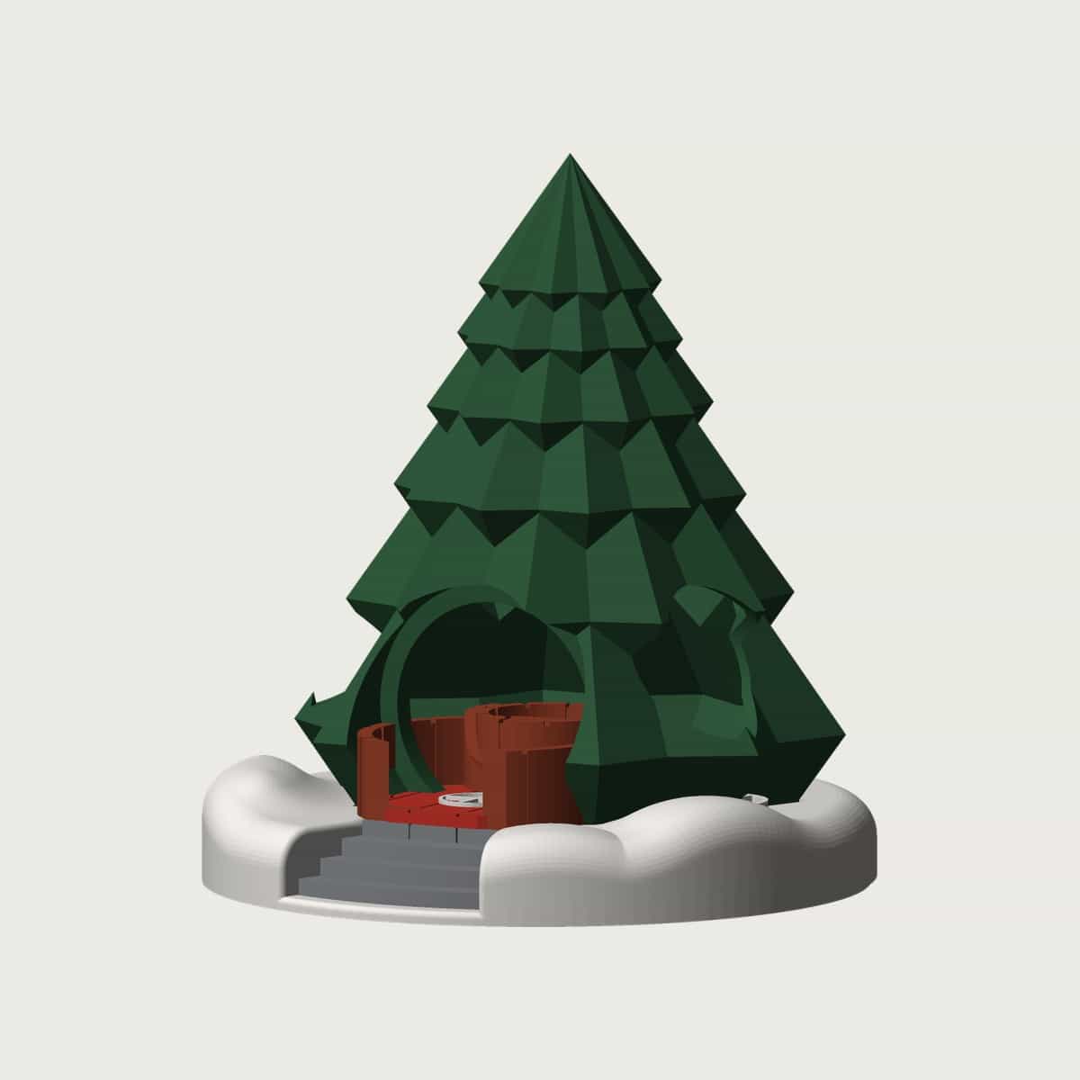 Christmas Tree Fairy House, image 3 of 5