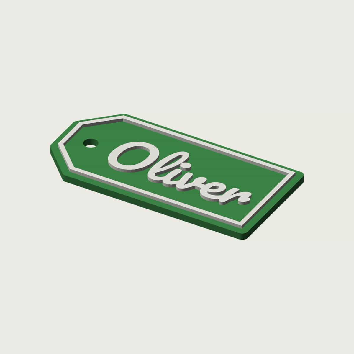 Personalised Stocking Name Tag, image 2 of 4