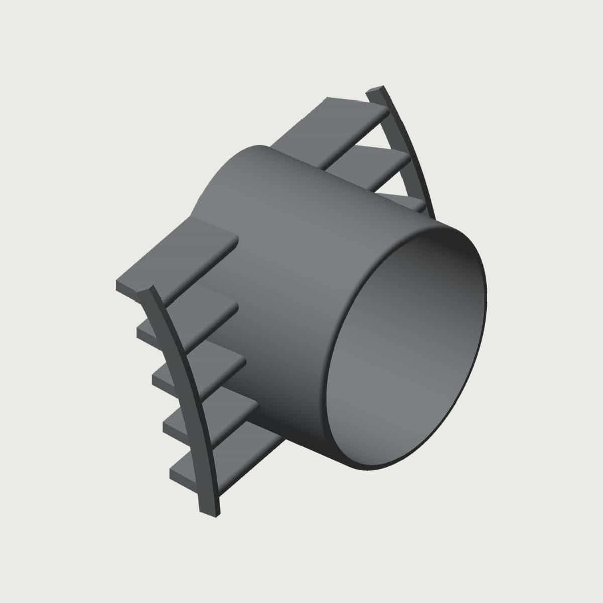 VW Golf Mk5 GTI Vent 52mm Gauge Pod, image 2 of 5